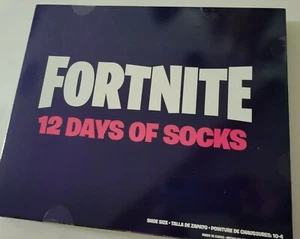 Boys Fortnite 12 Days Of Socks includes Various Styles Fits Shoe Size 10-4 - Picture 1 of 6