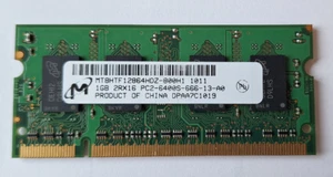 1GB RAM Memoria para portatil HP-Compaq Mini 210 (DDR2-6400) 598861-001 - Imagen 1 de 2