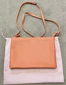 COCCINELLE- ICONIC ITALIAN MAKER-MEDIUM SIZE- CORAL MILA CROSSBODY BAG- NEW ! - Picture 1 of 8