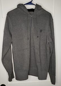 Ditch Plains New York Adult's Sweatshirt Hoodie Zip Up Jacket Size M Gray