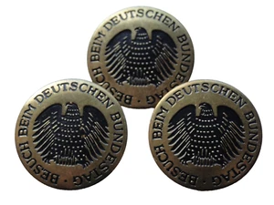 3er Set Ansteckpin   Besuch beim deutschen Bundestag ca 3 cm - Picture 1 of 2