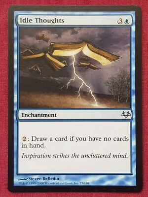 Magic The Gathering EVENTIDE IDLE THOUGHTS blue card MTG - Image 1 of 2