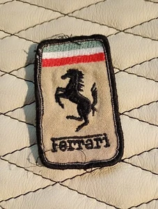 FERRARI , OLD fabric PATCH COVERALL ( USED ) REMOVED - Picture 1 of 4