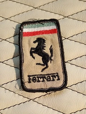 FERRARI , OLD fabric  PATCH  COVERALL  ( USED ) REMOVED - Image 1 of 4