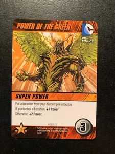 POWER OF THE GREEN Super Power DC Comics Deck Building Game HEROES UNITE 2013 - Picture 1 of 3