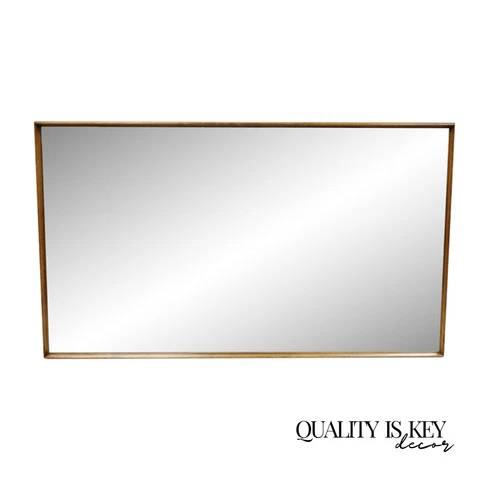 Vintage Mid Century Modern Modernist Walnut Frame Wall Mirror by Hart Cover