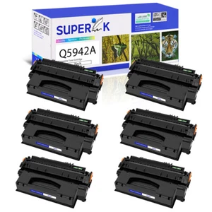6PK Toner Cartridge Compatible with HP Q5942A LaserJet 4250n 4250tn 4350n 4350tn - Picture 1 of 24