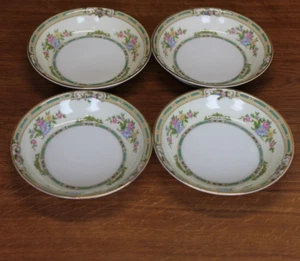 Noritake China - Alicia - Fruit / Sauce / Dessert Bowls - FOUR - 4 - 5 1/4" - Picture 1 of 5