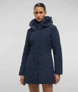REFRIGIWEAR DONNA PIUMA PIUMINO PELLICCIA PARKA LADY TECH  FUR JACKET BLU 400€ - Imagen 1 de 10