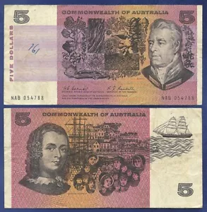 AUSTRALIA 5 DOLLARI COMMONWEALTH COOMBS RANDALL MOLTO BELLO - Foto 1 di 1