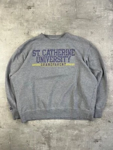 St.Catherine University Jansport Vintage Sweatshirt Grey XL - Picture 1 of 4