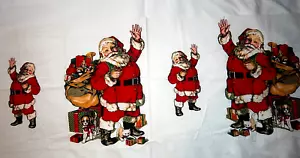 Panel de aplique Wamsutta Hallmark retro Santa - Imagen 1 de 3