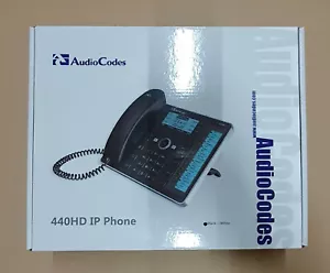 Audio Codes 440HD IP Phone Czarny Telefon stołowy - Zdjęcie 1 z 10