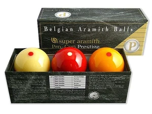 Belgian Aramith Balls,  Carom-Kugeln, Super Aramith Pro-Cup Prestige 61,5mm - Bild 1 von 2