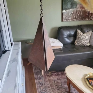 Joe Coniff Style Triangle Metal Wind Chime - Picture 1 of 8