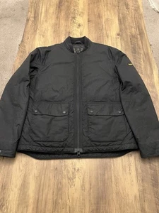 Barbour International Injection Wachsjacke, Herren, Large, schwarz, gesteppt. - Bild 1 von 10