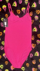 Ethika NWT Women's Pull-On blouse "The Bodysuit" Solid Pink Size XS Size 0 - Picture 1 of 4
