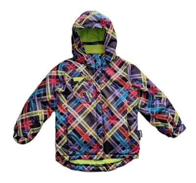 Alpinetek Geometric Print Ski Snowboard Coat Jacket Kids Sz 6 Colorful Insulated - Image 1 of 4