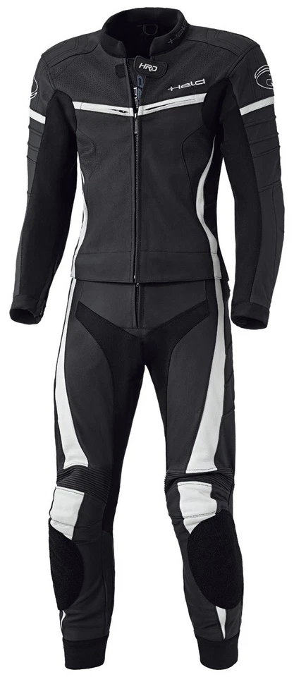 Held Spire Lederkombi - Schwarz/Weiß, Gr. 29