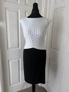 Exquisite! LAUREN RALPH LAUREN Sequin Top Evening Cruise Cocktail Dress UK 12 - Picture 1 of 13