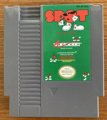 NES ~ SPOT THE VIDEO GAME ~ Nintendo Game 3 Screw NES-3P-USA Game Cart Only NTSC - Image 1 of 4