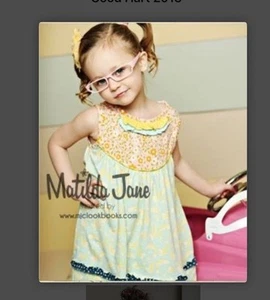 Matilda Jane Good Hart Lake Shore Pearl Dress Girls Size 8 EUC+ - Picture 1 of 6