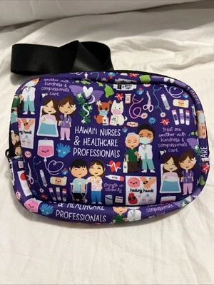 Eden In Love Hawaii Nurses Fanny Pack Hip Bag Purple Healthcare Professionals - Image 1 of 4