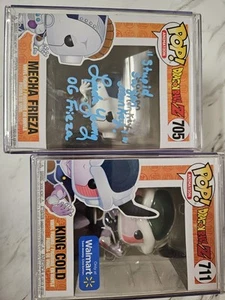 Funko Pop Dragonball Z Mecha Frieza/king Cold Auto/quote By Linda Young Popcoa - Picture 1 of 17
