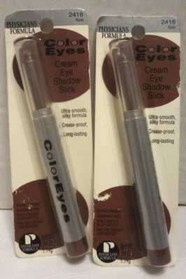 2 x Physicians Formula Color Eyes Cream Eye Shadow Stick #2418 Raisin NEW - Image 1 of 4
