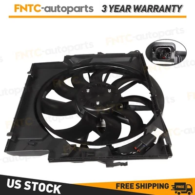 Electric Radiator Cooling Fan Assembly Fit BMW 135I 2008-2013 BMW 335D 2009-2011 - Изображение 1 из 4
