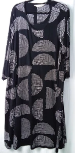 VIRTUELLE by Taking Shape L Tunic Dress L/Sleeve 95% Bamboo B+W TS PLUS - Picture 1 of 7