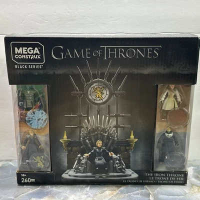 Mega Construx Game Of Thrones Black Series The Iron Throne Building 260 pcs NEW - Image 1 of 4
