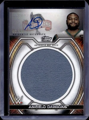 Angelo Dawkins Auto /99 2021 Topps WWE Undisputed Mat Relic Autograph - Image 1 of 2