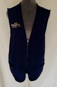 MEDIUM Walmart Vest Dark Blue Employee Adults Proud Associate Vest W/Pockets - Bild 1 von 6