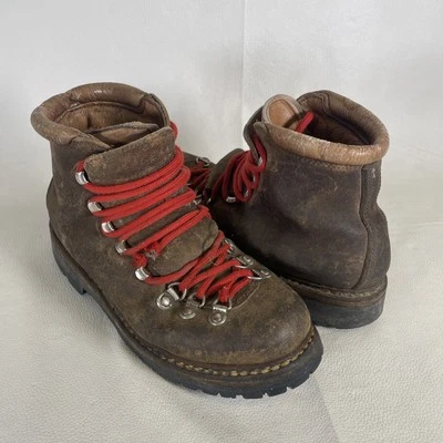 VTG Dexter M Alpine Hiking Boots Brown Leather Vibram Women's 8 - Image 1 of 4