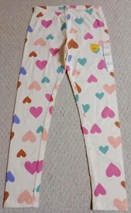 New With Tags Cat & Jack Girls Large Multi-Color Hearts Cotton Blend Leggings 23 - Picture 1 of 8