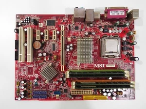 MSI MS-7360 P35 Neo ATX Motherboard + intel CPU Core 2 Duo E8500 6GB DDR2 RAM - Picture 1 of 11