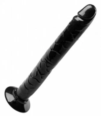  Black 12" LARGE Dildo Suction Cup Anal Vaginal LONG Cock Sex Toy Huge Dildo - Image 1 of 2