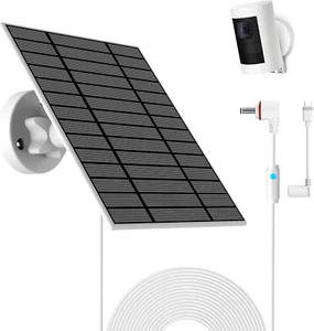 6W Solarpanel Kompatibel Mit Ring Spotlight Cam Plus/Pro Und Stick up Cam-Akku,  - Bild 1 von 12