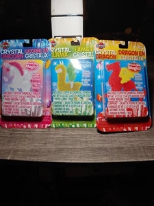 Dragon Unicorn lot of 3 Creative Science CRYSTAL GROWING KIT Home School 8+ - Picture 1 of 2