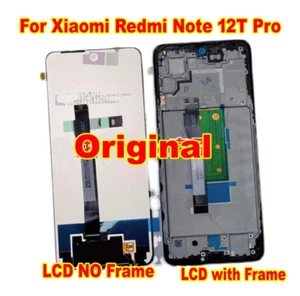 For Xiaomi Redmi Note 12T Pro LCD Display Touch Screen Digitizer Assembly Frame - Picture 1 of 1