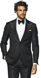 SUITSUPPLY Perennial Super 110's Wool NEW VERONA Peak Lapel Tuxedo Jacket 38R - Picture 1 of 7