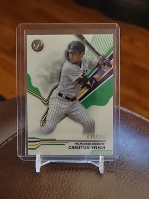 Brewers Christian Yelich #30/150 Green 2024 Topps Pristine - Image 1 of 4