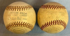 Zwei 1976 SPALDING LEE MACPHAIL AMERICAN LEAGUE BASEBALLS, kostenloser Versand! - Bild 1 von 4