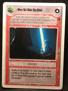 Wars Not Make One Great Star Wars Dagobah Unlimited 1999 LS Uncommon CCG Card - Picture 1 of 3