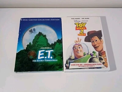TOY STORY/TOY STORY 2 - REGION 1 DVD-2-DISC SET & E T EXTRA TERRESTRIAL 2 DISC - image 1 of 4
