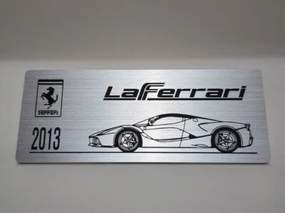 2013 Ferrari LaFerrari Metal Name Plate Plaque for 1/12 - Image 1 of 3