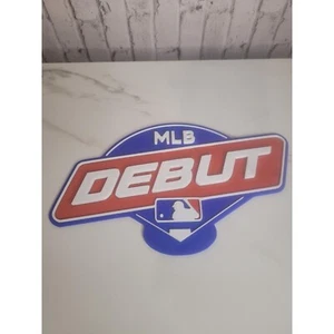 Topps Baseballkarte MLB Debut Logo Schild Wandbild - Bild 1 von 2