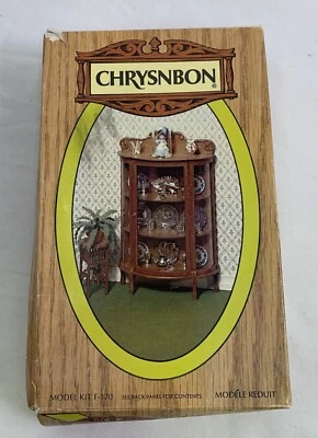 Chrysnbon中国橱柜迷你家具建筑套件适用于微型娃娃屋 — 第 1/4 张图片