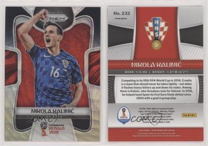 2018 Panini Prizm World Cup Black and Gold Wave Prizm Nikola Kalinic #232
